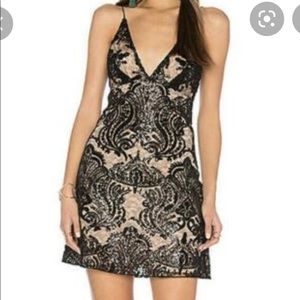 Free People Lace and Nude Dress